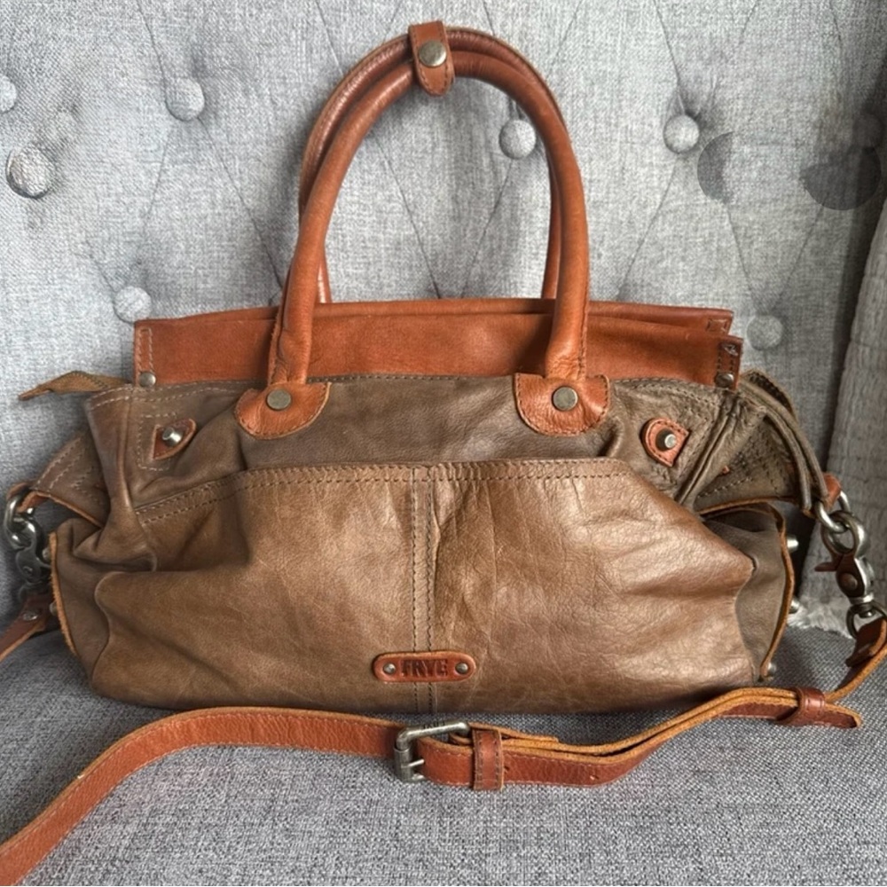 FRYE  Leather satchel in great shape